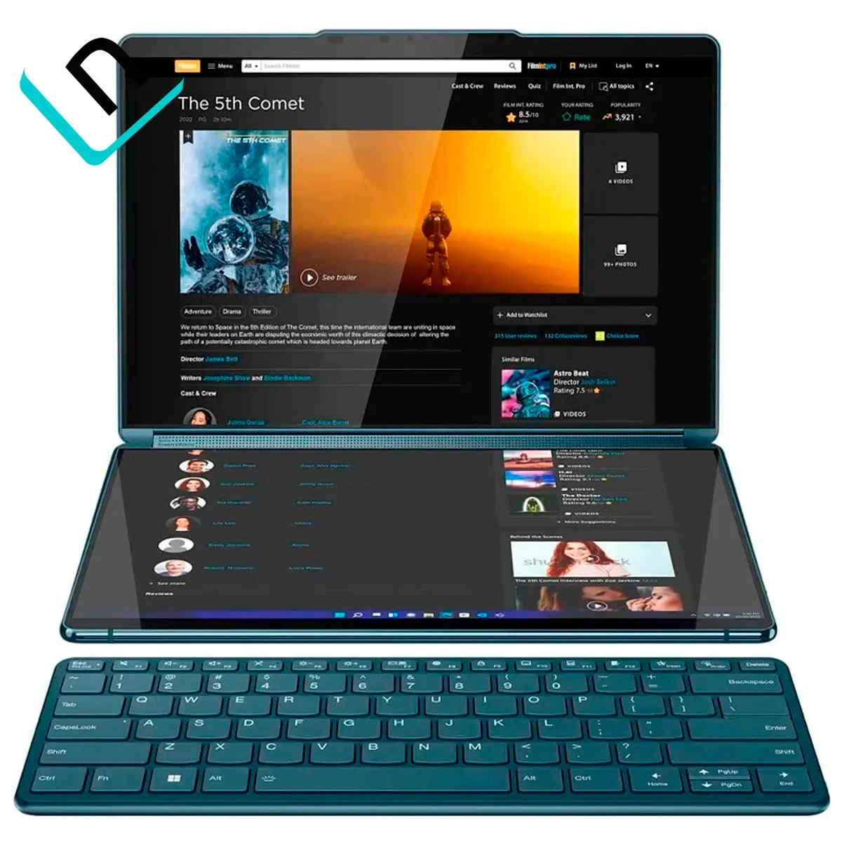 LAPTOP LENOVO YOGA BOOK 9 13IRU8 | INTEL CORE I7 1355U, 1.7 ~ 5.0GHZ, RAM LPDDR5X 16GB, SSD 1TB, 13.3"